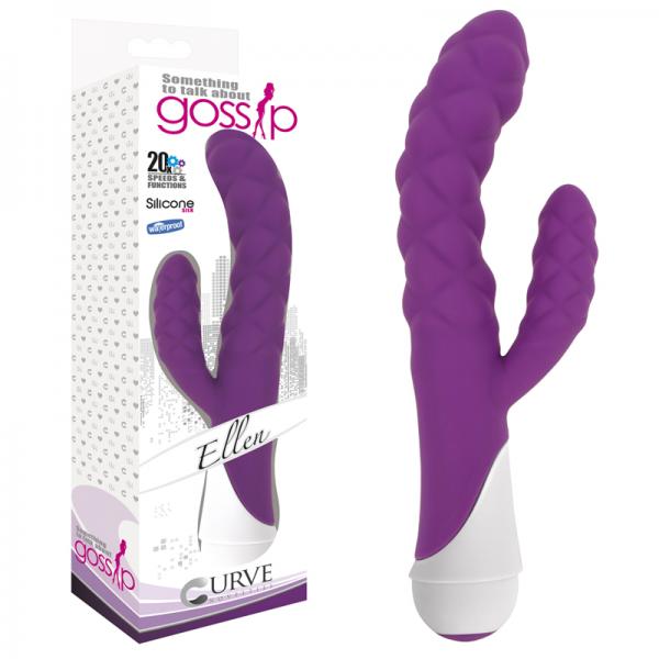 Gossip Ellen Violet Purple Rabbit Vibrator - happyshop365247