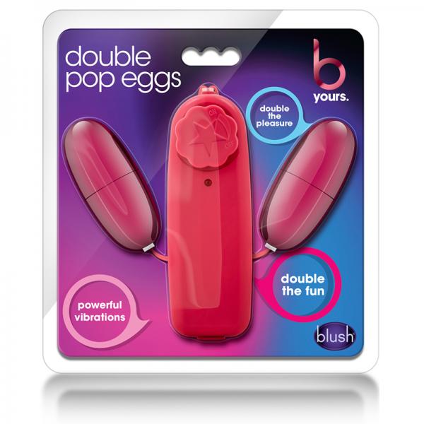 Double Pop Eggs Cerise Pink Vibrating Bullet - happyshop365247
