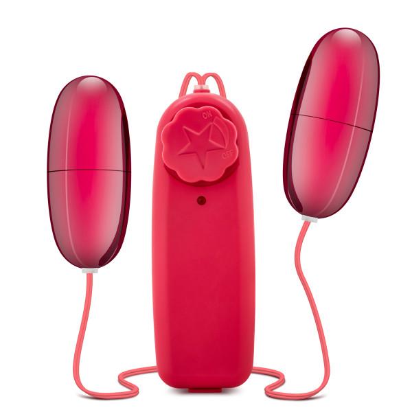 Double Pop Eggs Cerise Pink Vibrating Bullet - happyshop365247