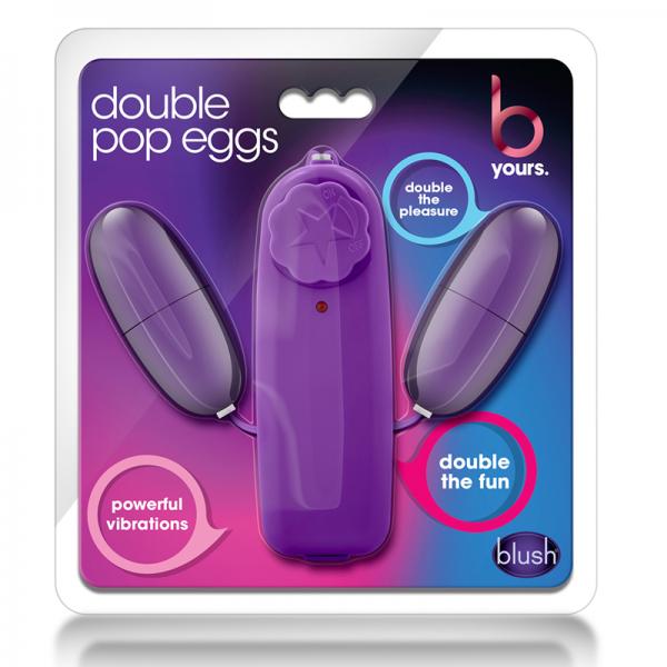 Double Pop Eggs Plum Purple Vibrating Bullet - happyshop365247