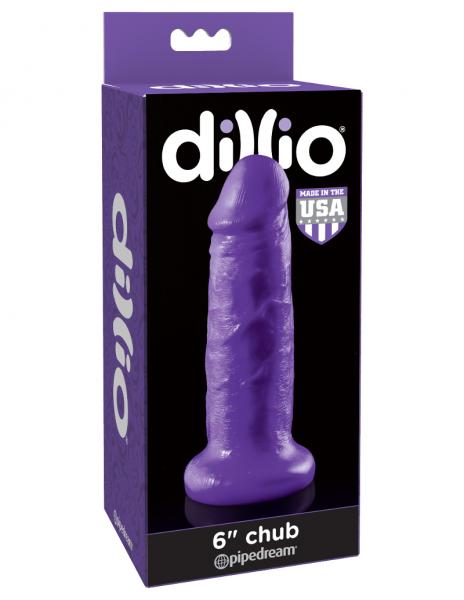 Dillio Purple 6 inches Insertable Chub Dildo - happyshop365247