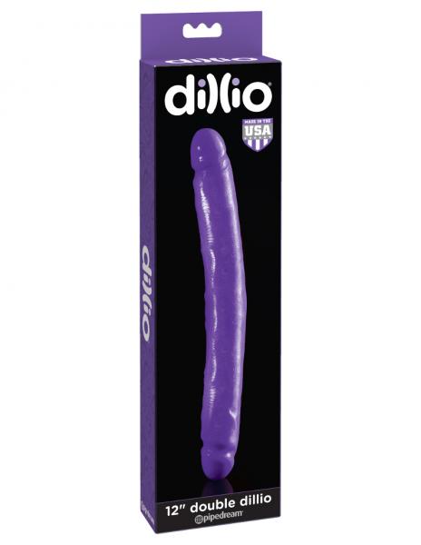 Dillio Purple 12in Double Dong - happyshop365247