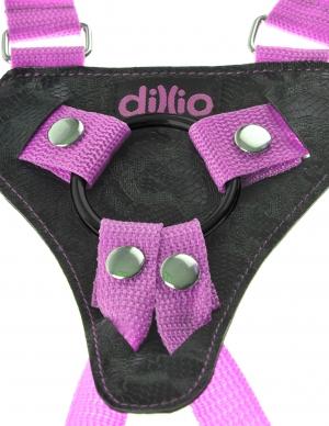 Dillio 7 inches Strap On Suspender Harness Set Pink - happyshop365247