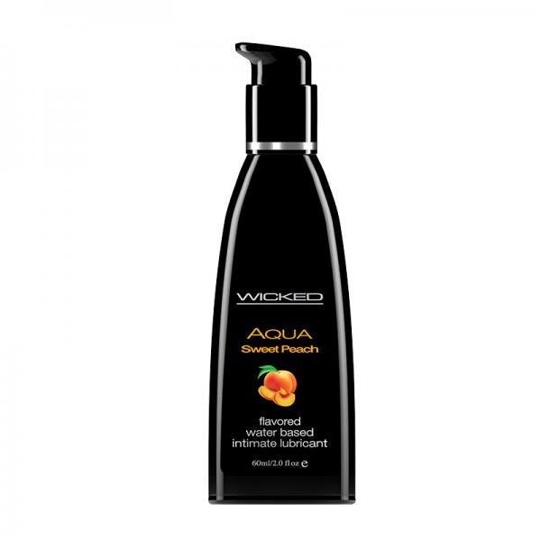 Wicked Aqua Sweet Peach Flavored Lubricant 2oz - happyshop365247