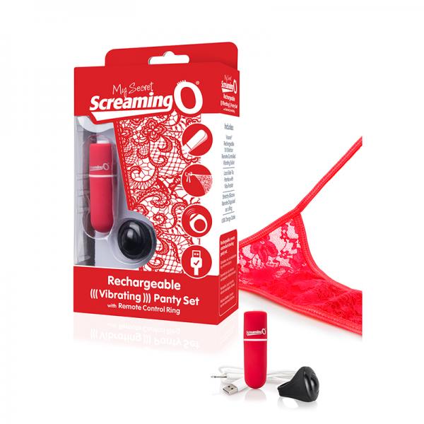 My Secret Charged Remote Control Panty Vibe Red O/S - happyshop365247