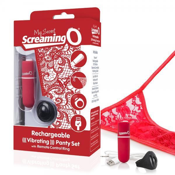 My Secret Charged Remote Control Panty Vibe Red O/S - happyshop365247