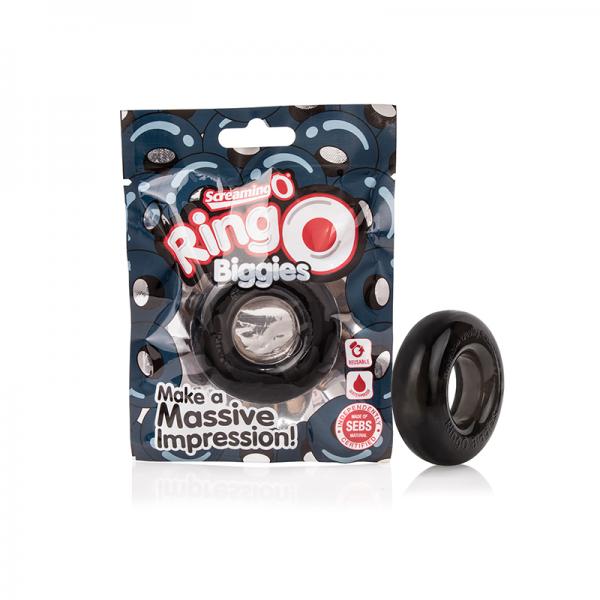 Screaming O Ringo Biggies Black Thick Cock Ring - happyshop365247