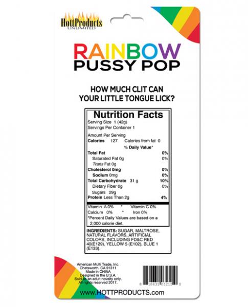 Rainbow Pussy Pop Carded - happyshop365247