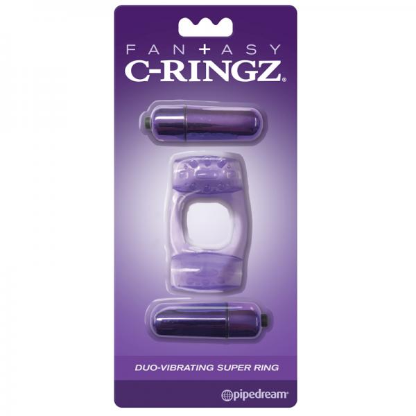 Fcr - Fantasy C-ringz Duo-vibrating Super Ring Purple - happyshop365247