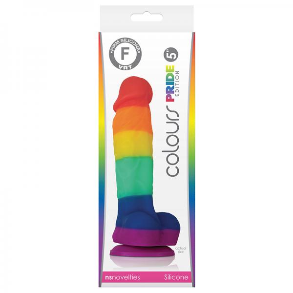 Colours - Pride Edition - 5in Dildo - Rainbow - happyshop365247