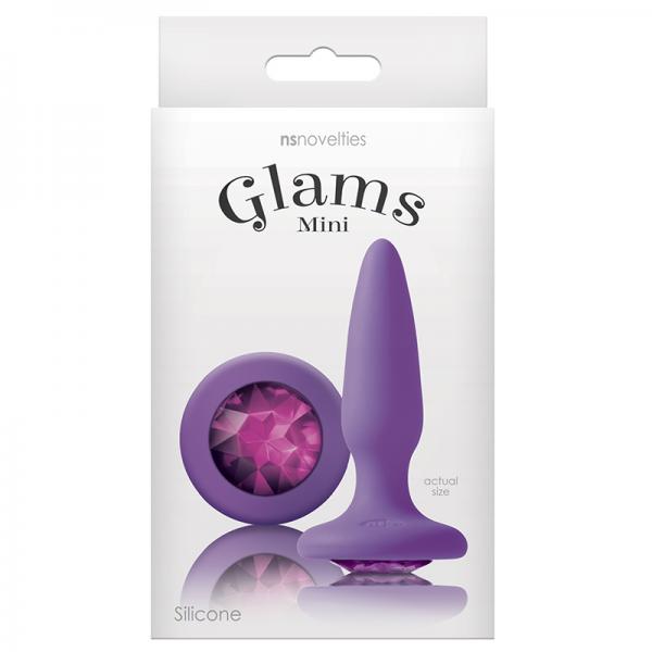 Glams Mini Butt Plug Purple Gem - happyshop365247