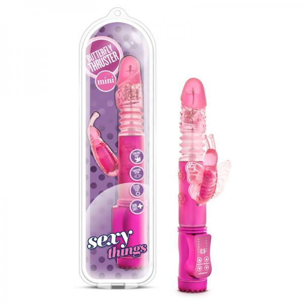 Butterfly Thruster Mini Rabbit Vibrator Pink - happyshop365247