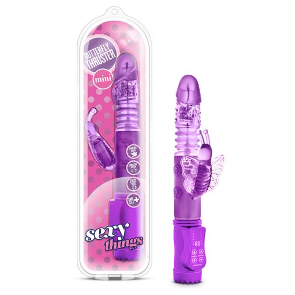 Butterfly Thruster Mini Rabbit Vibrator Purple - happyshop365247