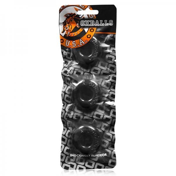 Oxballs Ringer, 3-pack Of Do-nut-1, Small, Black - happyshop365247