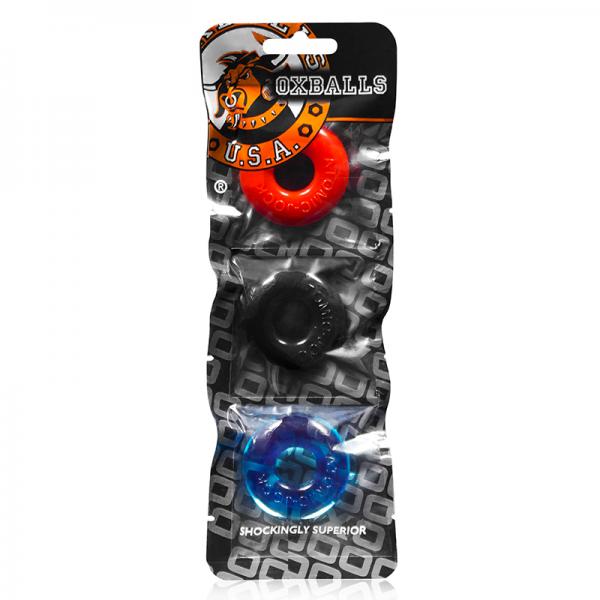 Oxballs Ringer, 3-pack Of Do-nut-1, Small, Multicolor - happyshop365247