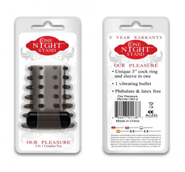 One Night Stand Our Pleasure 3 in 1 Couples Toy Smoke - happyshop365247