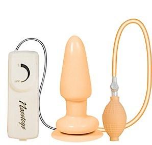 Butt Balloon inflatable Vibrating Anal Satisfier Beige - happyshop365247