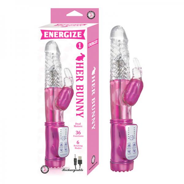Energize Her Bunny 1 Pink Rabbit Vibrator - happyshop365247