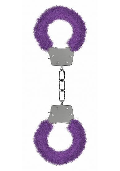 Ouch Pleasure Handcuffs Furry Cuffs Purple - happyshop365247
