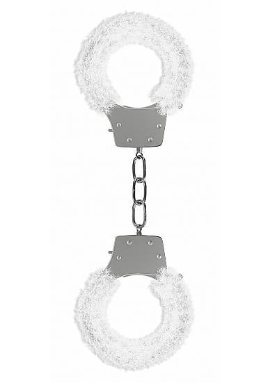 Ouch Pleasure Handcuffs Furry Cuffs White - happyshop365247
