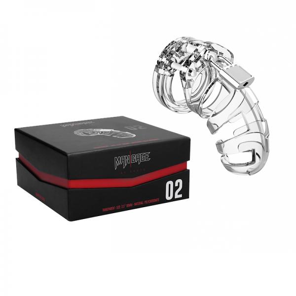 Mancage Model 02 - Chastity - 3.5in - Cock Cage - Transparent - happyshop365247