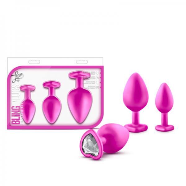 Bling Plug Training Kit Pink With White Gem - happyshop365247