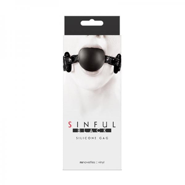 Sinful Soft Silicone Gag Black - happyshop365247