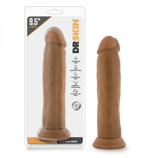 Dr. Skin - 9.5 Inch Cock - Mocha - happyshop365247
