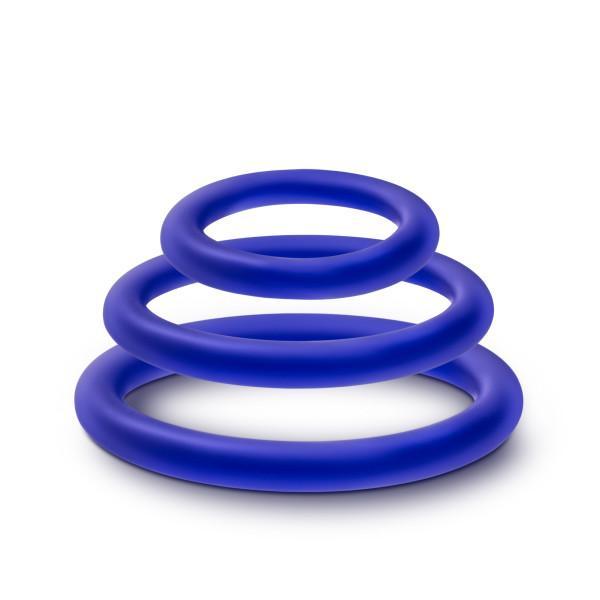 Performance VS4 Pure Premium Silicone Cockring Set Indigo - happyshop365247