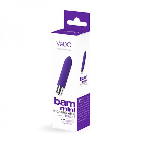 Vedo Bam Mini Rechargeable Bullet Vibe - Indigo - happyshop365247