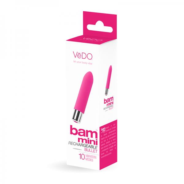 Vedo Bam Mini Rechargeable Bullet Vibe - Foxy Pink - happyshop365247