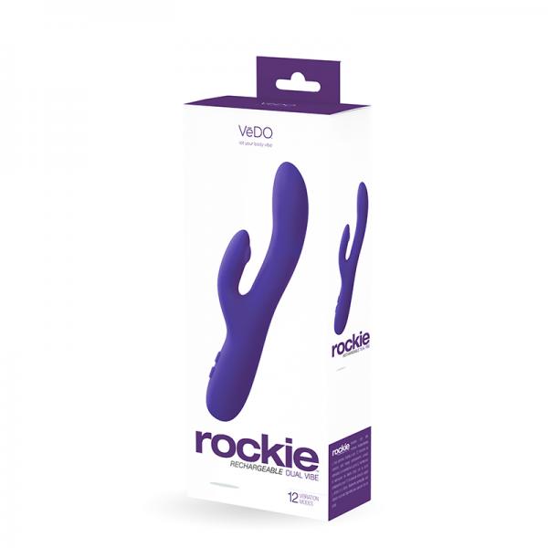 Vedo Rockie Rechargeable Dual Vibe - Into You Indigo - happyshop365247