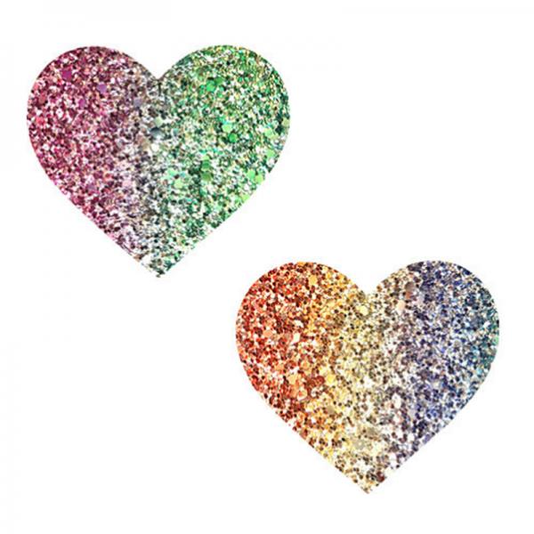 Neva Nude Pasty Heart Glitter Multicolor - happyshop365247