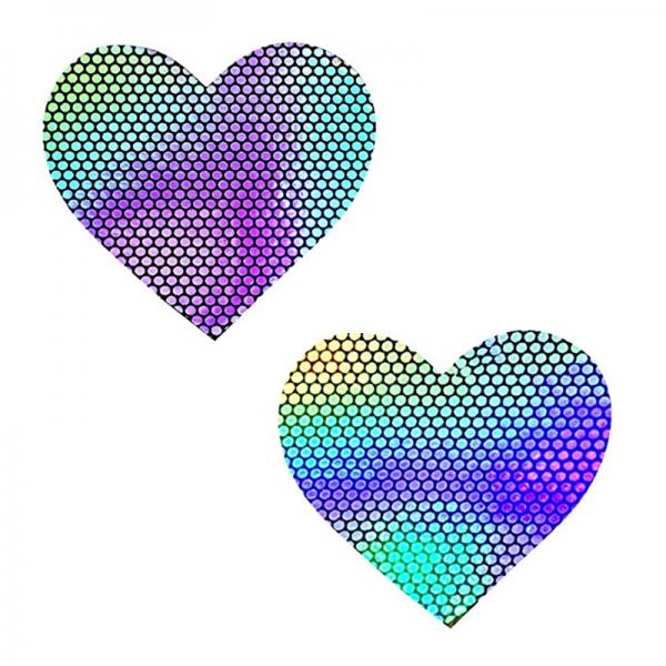 Neva Nude Pasty I Heart U Holographic Set Of 6 - happyshop365247