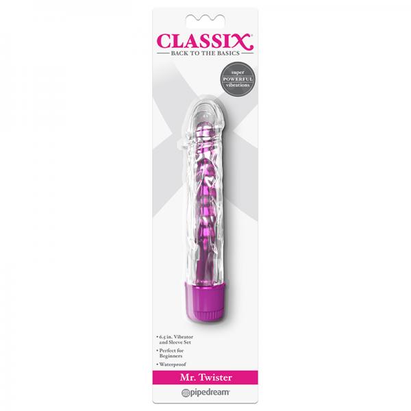 Classix Mr. Twister Metallic Vibe With Tpe Sleeve Pink - happyshop365247