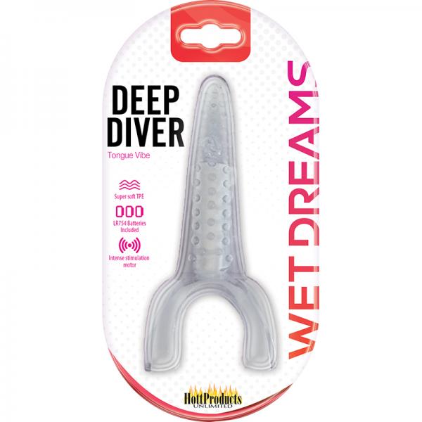 Tongue Star Deep Diver Vibrating Tongue With Motor Clear - happyshop365247