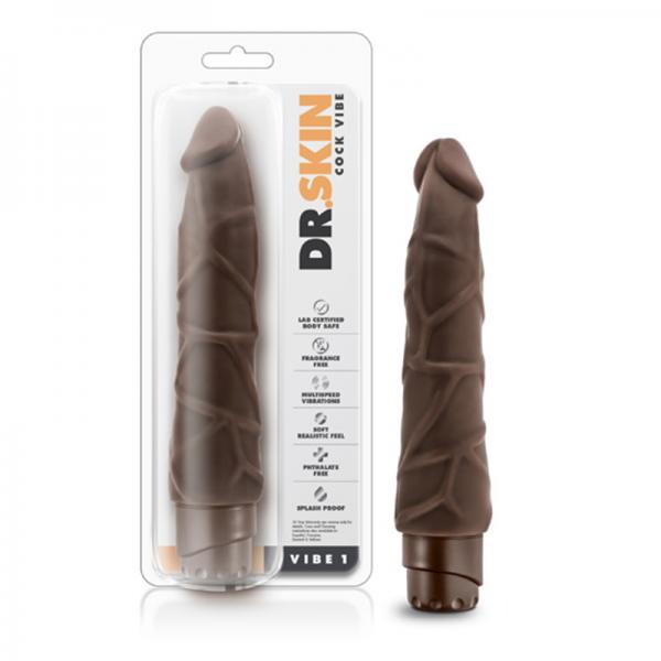 Dr. Skin - Cock Vibe - Vibe 1 - Chocolate - happyshop365247