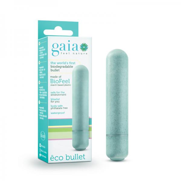 Gaia Eco Bullet Vibrator Aqua Blue - happyshop365247