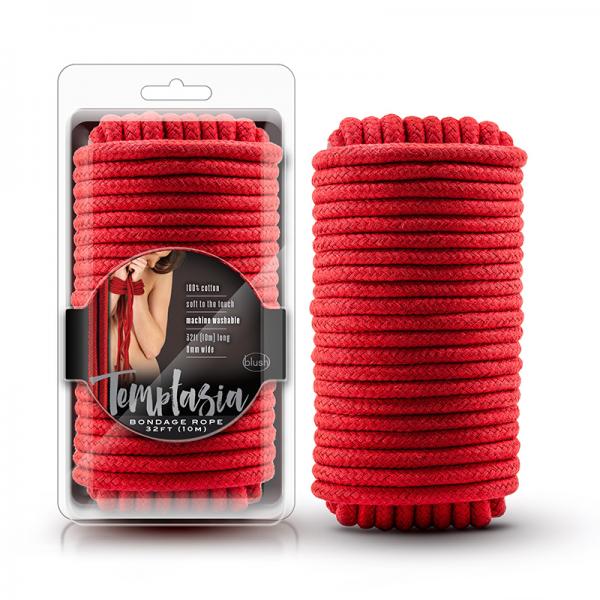 Temptasia - Bondage Rope - 32 Feet - Red - happyshop365247