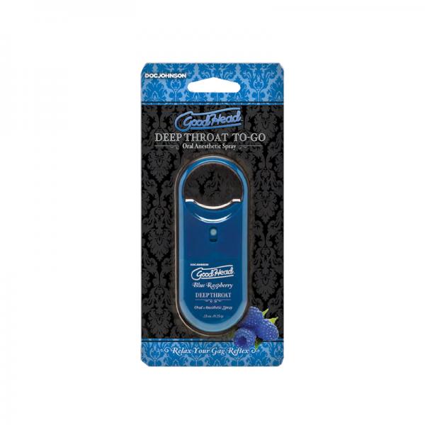 Goodhead Deep Throat Spray To Go Blue Raspberry .33oz - happyshop365247