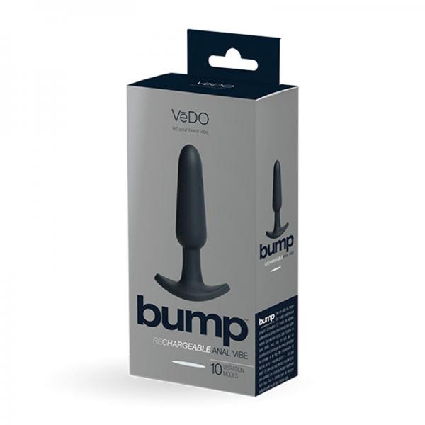 Vedo Bump Rechargeable Anal Vibe - Just Black - happyshop365247