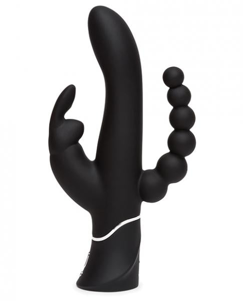 Happy Rabbit Triple Curve Black Vibrator - happyshop365247