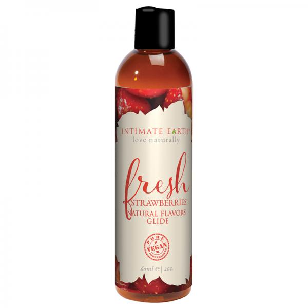 Intimate Earth Fresh Strawberries Pleasure Glide 60ml - happyshop365247