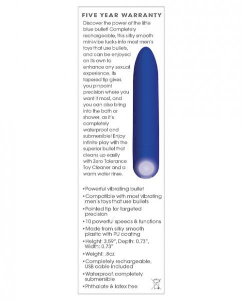 The All Mighty Bullet Vibrator Blue - happyshop365247