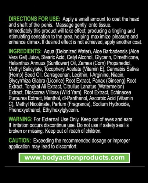 Hempleasure For Men Arousal Cream .5oz - happyshop365247