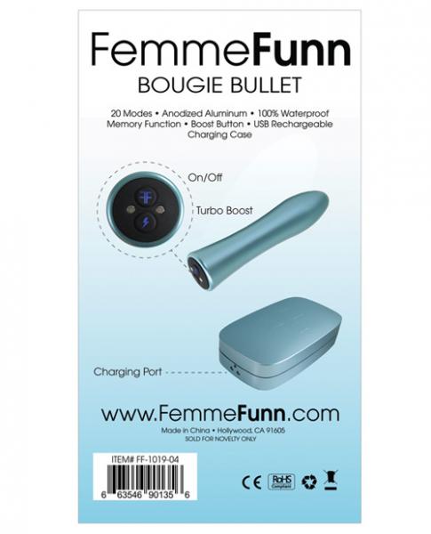 Femmefunn Bougie Bullet Vibrator Light Blue - happyshop365247