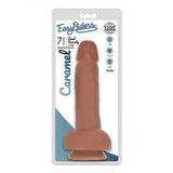 Easy Rider Bioskin Dual Density Dong 7in With Balls Caramel