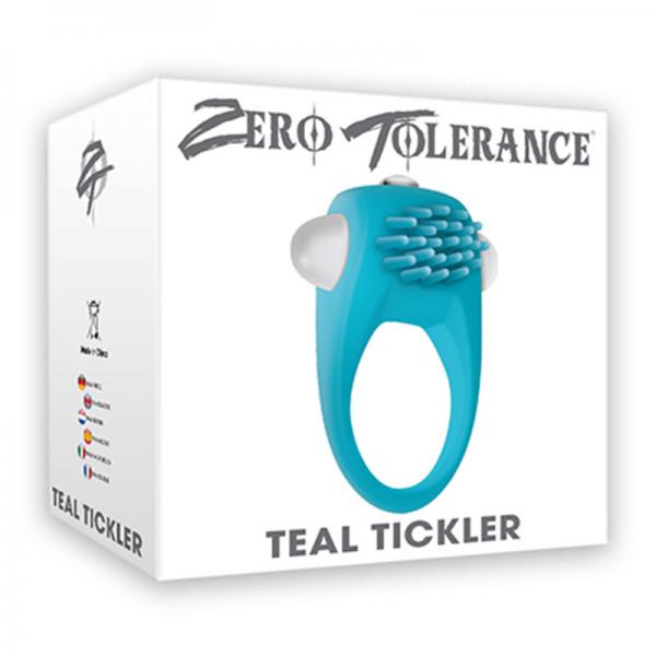 The Teal Tickler Vibrating Cock Ring - happyshop365247