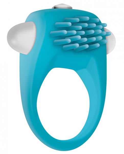 The Teal Tickler Vibrating Cock Ring - happyshop365247