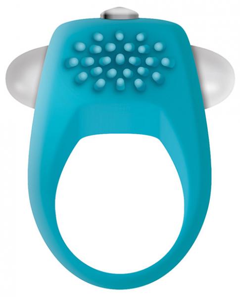 The Teal Tickler Vibrating Cock Ring - happyshop365247